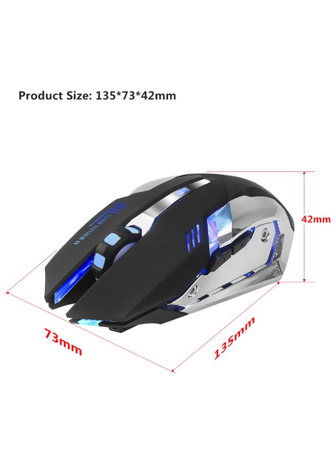 Alyashmac M10 Wireless Gaming Mouse Black/Silver - Image 2