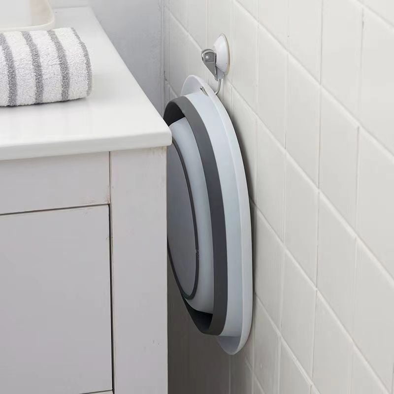 Portable Silicone Folding Wash Basin - Multi-Purpose for Face, Vegetables, and Feet - Image 4