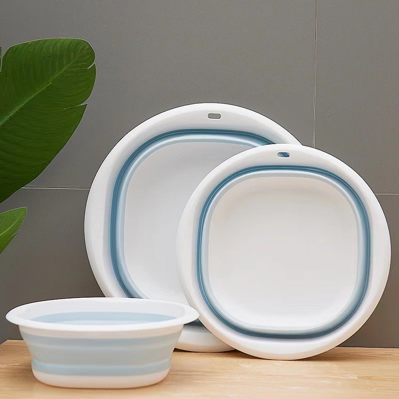 Portable Silicone Folding Wash Basin - Multi-Purpose for Face, Vegetables, and Feet - Image 5