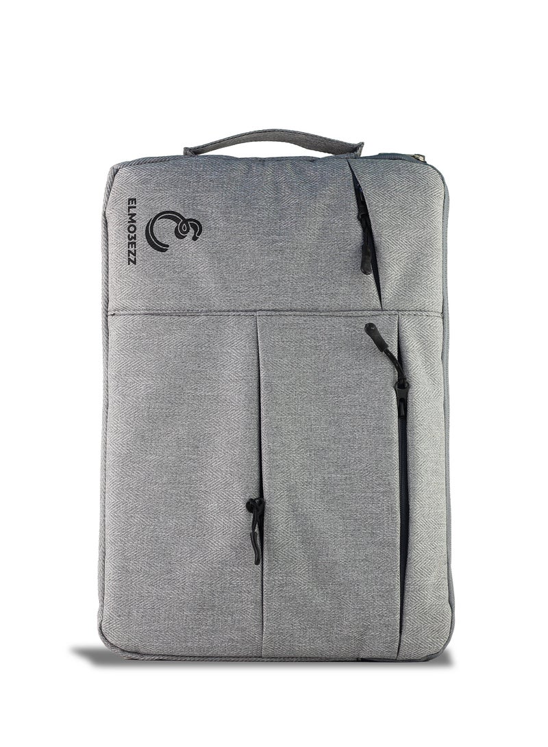 Laptop Sleeve Bag Compatible with 17-17.3 inch Dell XPS/HP Pavilion/Ideapad/Acer/Alienware/HP Omen, Polyester Vertical Case with Pocket (Gray) - Image 2