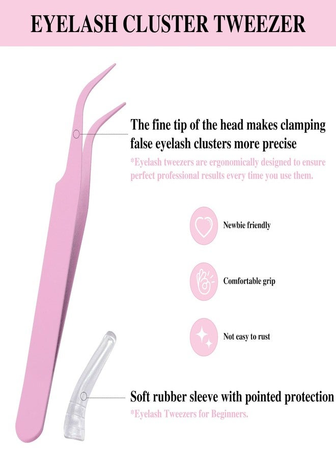 Mayhug Lash Cluster Glue Bond and Seal Kit with Lash Glue Remover and Tweezers Long-Lasting, Waterproof For DIY Eyelash Extension At Home Use Beginners Friendly Kit 4-in-1 - Image 4