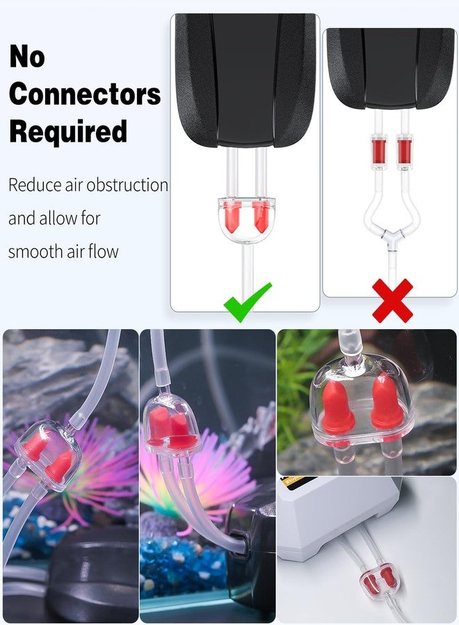 Pawfly 6 Pack Aquarium Check Valves Fish Tank Air Pump Valves Plastic 2-Way Non-Return Valves Pump Protectors for Standard 3/16 Inch Airline Tubing Fish Tank Accessories for Aeration Setup - Image 4
