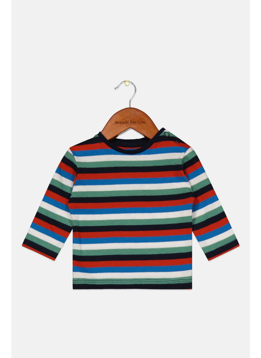 Toddlers Boy Stripe Long Sleeve Top, Blue - pzsku/Z8D5F9948B37BB556C938Z/45/_/1727792620/28b0b8b2-d74f-413a-816b-530755c33c35