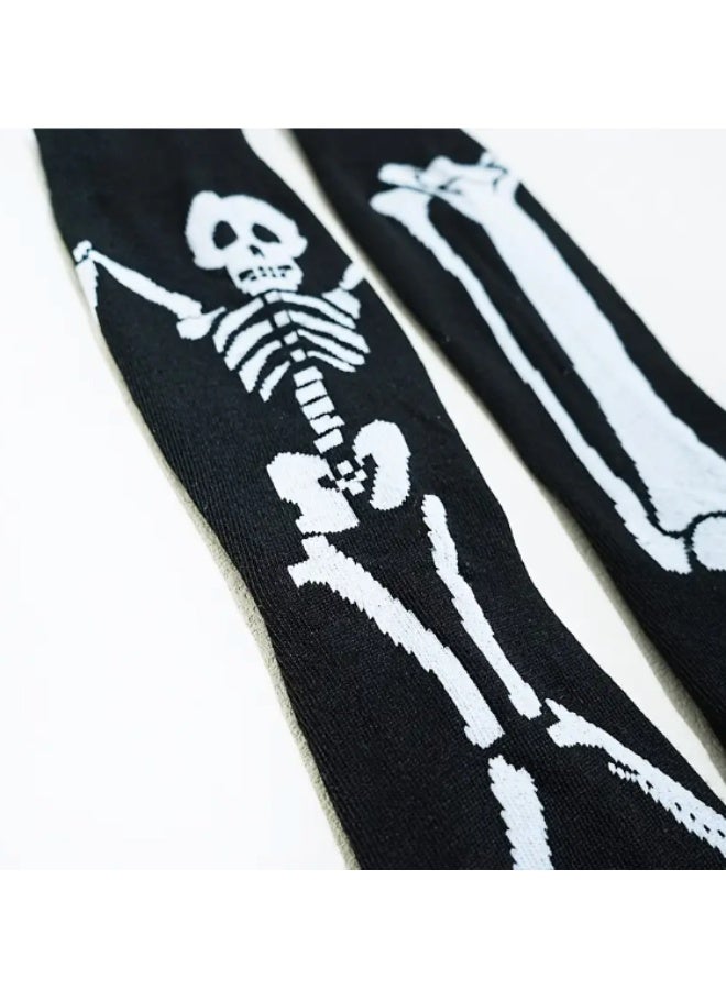 Unisex  Skeleton Socks – 1 Pair | Realistic Bone Design, Warm & Breathable, Machine Washable | Spooky Party Costume Accessory for Men,Women  & Teens - Image 3