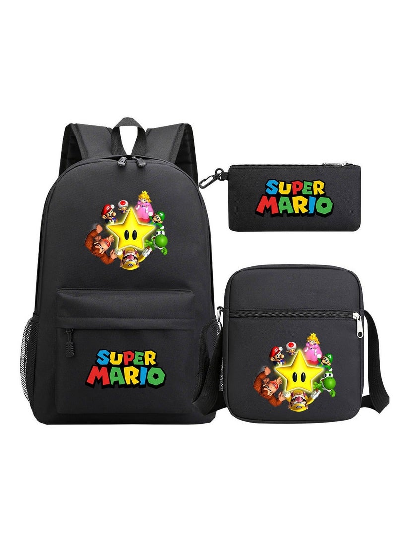 Super Mario Printed Youth Large Capacity Men's and Women's Shoulders