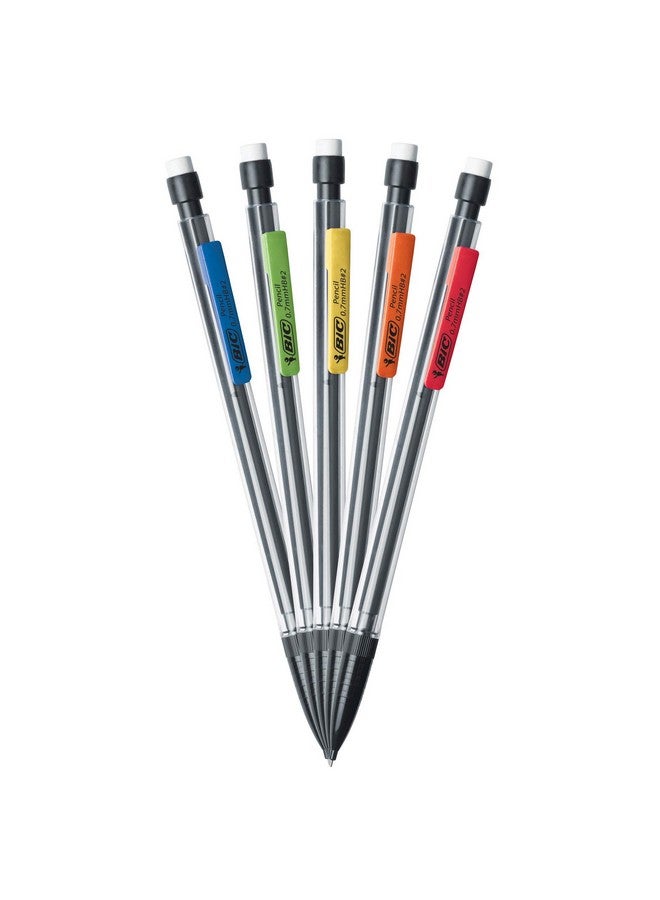 بيك أقلام رصاص ميكانيكية فائقة النعومة مع ممحاة، طرف متوسط (0.7 مم)، عبوة من 10 أقلام رصاص ميكانيكية للمدرسة أو اللوازم المكتبية (Mpp101-Blk) - Image 2