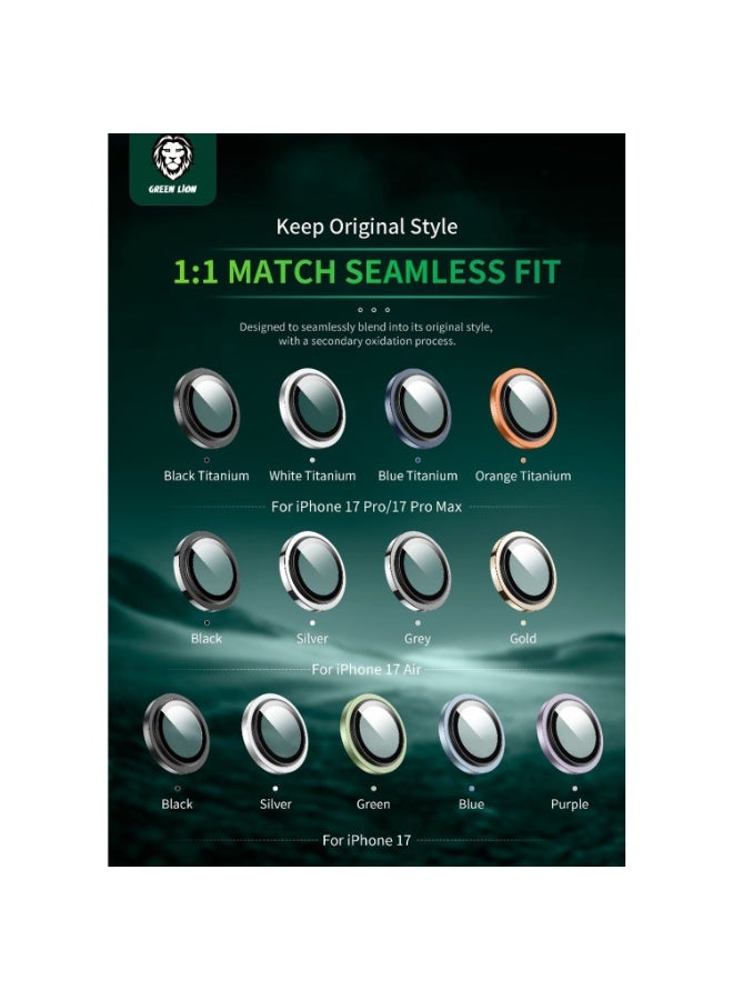 GREEN LION iPhone 17 Air Lens Protector / Duo Camera Lens / Camera Protector - Silver - Image 3