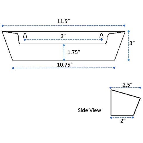 H. Bowes Sink Front Tip-Out Tray (11-3/4"" Tray Only, White) - Image 2