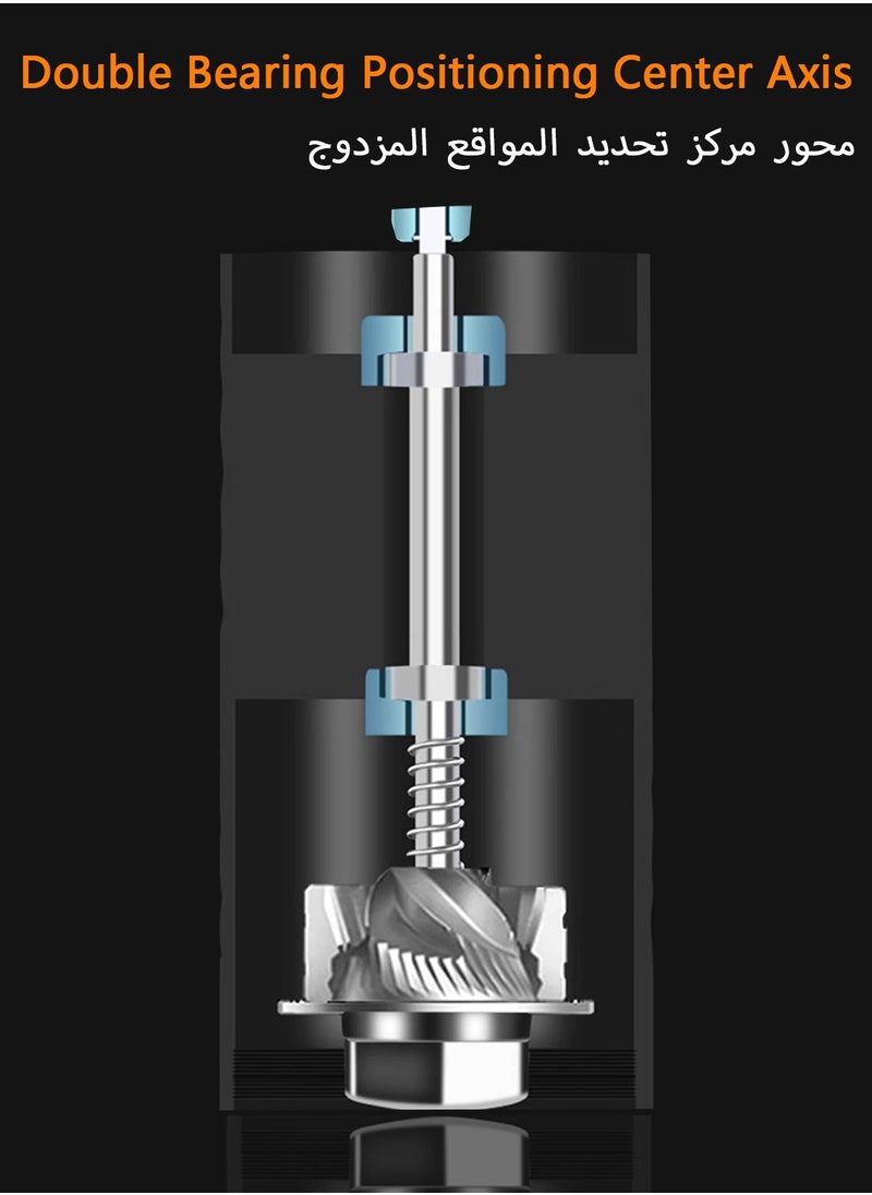 CHOIWIN - Manual Coffee Grinder With 30-Gear Adjustable Setting,CNC Stainless Steel Tapered Burr And Dual Bearing Positioning For All Coarseness From Espresso To French Press - Image 1