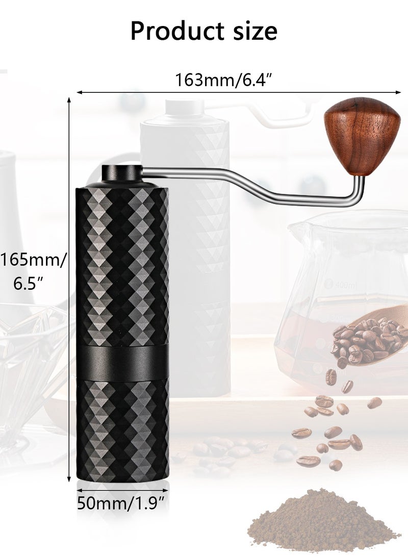 CHOIWIN - Manual Coffee Grinder With 30-Gear Adjustable Setting,CNC Stainless Steel Tapered Burr And Dual Bearing Positioning For All Coarseness From Espresso To French Press - Image 1