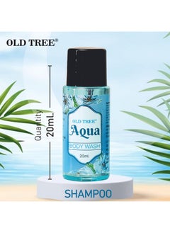 Old Tree Old Tree Aqua Hotel Shampoo Toiletries Kit 20ml (Pack of 100 Pcs) - Bulk Travel Size Mini Shampoo Bottles for Hotel Rooms, Guest House, Marriage Hall, Hospital | Hotel Accessories and Amenities  - Image 3