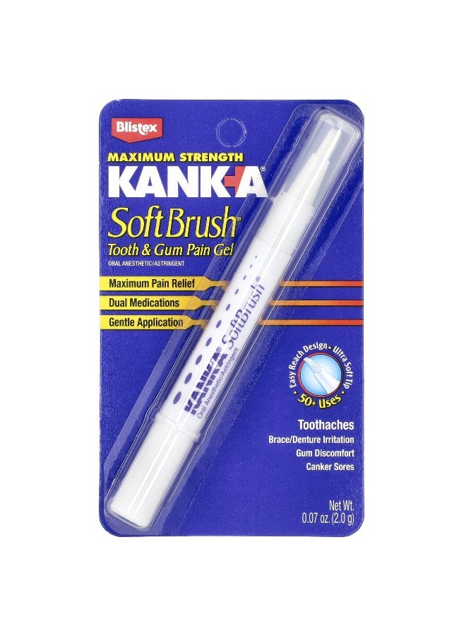 Blistex, Kank-A, SoftBrush Tooth & Gum Pain Gel, 0.07 oz (2 g) - Image 2