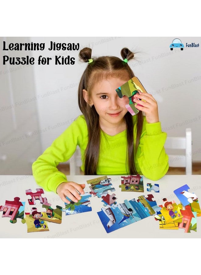 FunBlast Air Transport Jigsaw Puzzle for Kids - 24 Pcs Jigsaw Puzzle for Kids, Boys, Girls (Multicolor) - Image 4