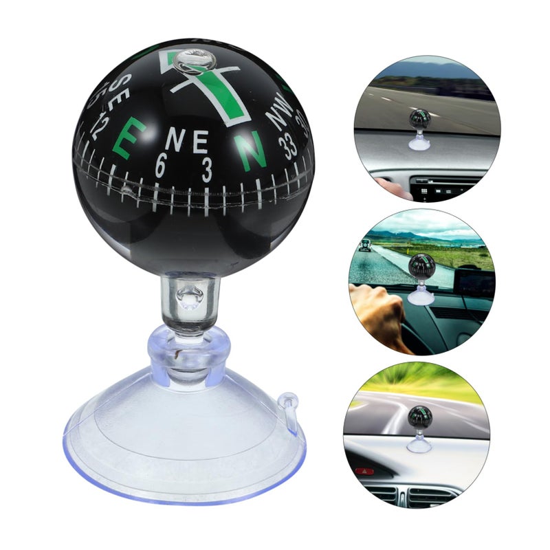 38mm Suction Cup Mini Car Compass High Accuracy for Auto Boat Truck - Image 3