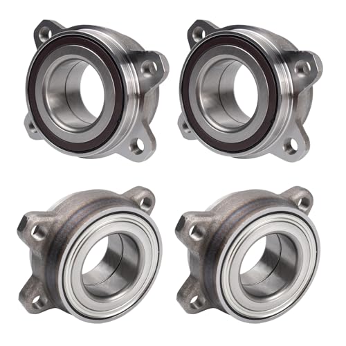 TRQ 2 Piece Wheel Bearing & Hub Assembly Set Compatible with 2014-2019 Porsche 911 2011-2018 Cayenne 2016 Cayman 2011-2015 Volkswagen Touareg - Image 1