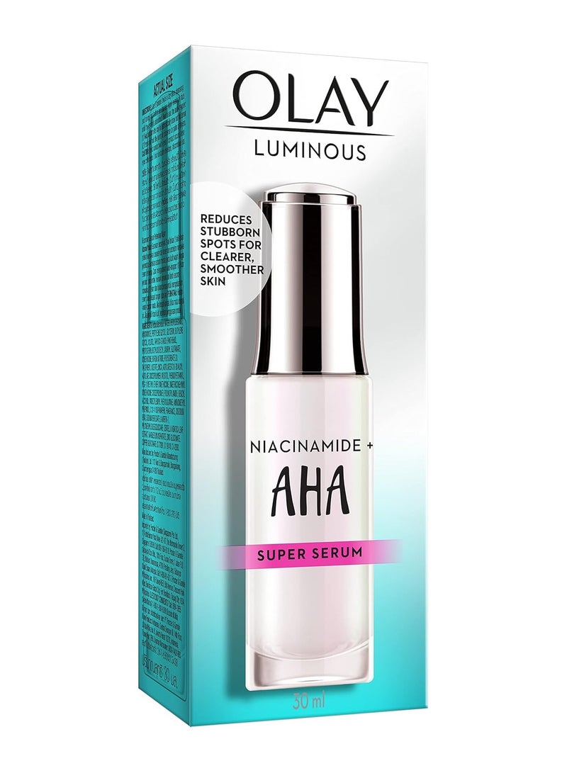 Olay Luminous Niacinamide Alpha Hydroxy Acid Face Super Serum 30 ml - Image 1