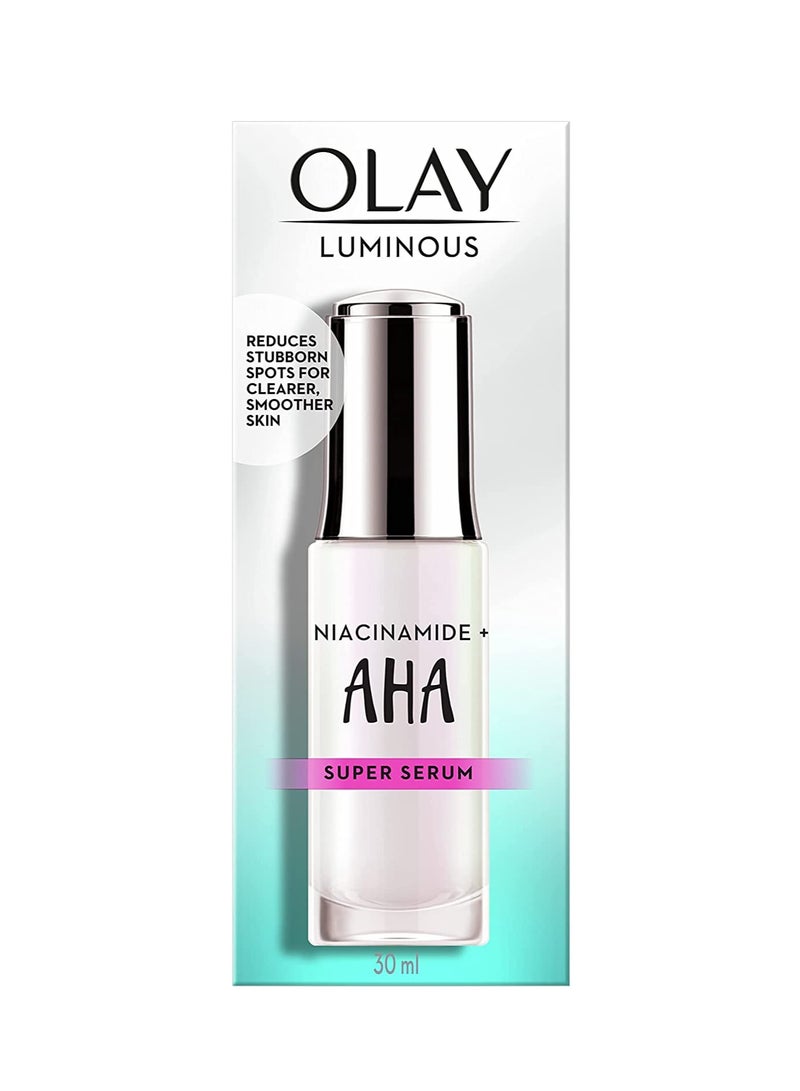 Olay Luminous Niacinamide Alpha Hydroxy Acid Face Super Serum 30 ml - Image 2
