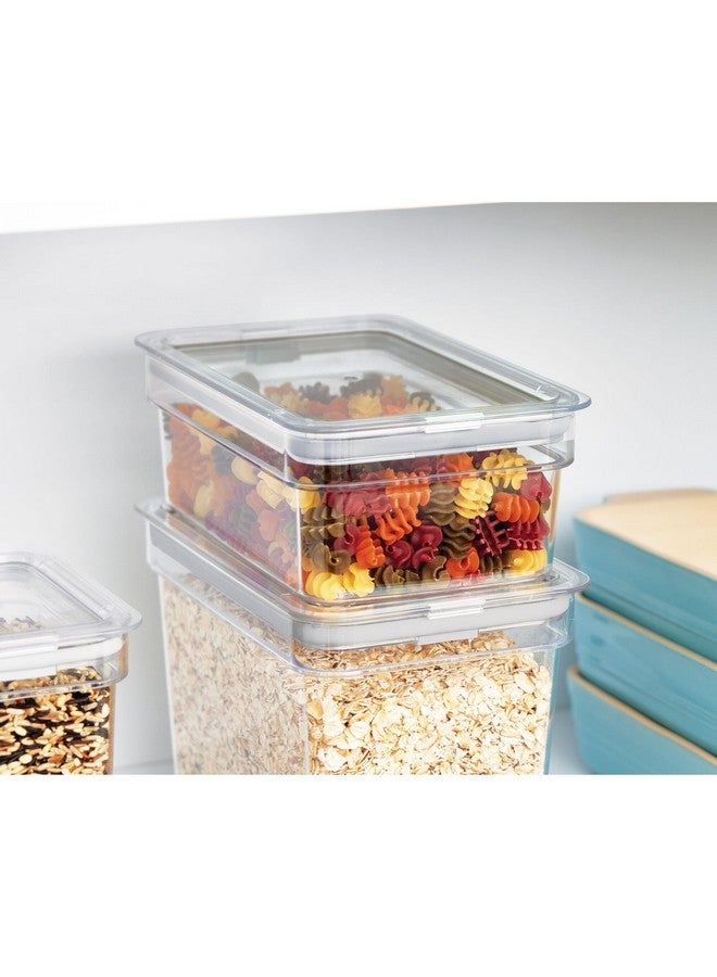 InterDesign IDESIGN Medium Short Dry Goods Storage Bin, The Fresh Collection - 5" L x 8.1” W x 3” H, Clear Bin - Image 5