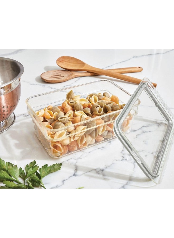 InterDesign IDESIGN Medium Short Dry Goods Storage Bin, The Fresh Collection - 5" L x 8.1” W x 3” H, Clear Bin - Image 2