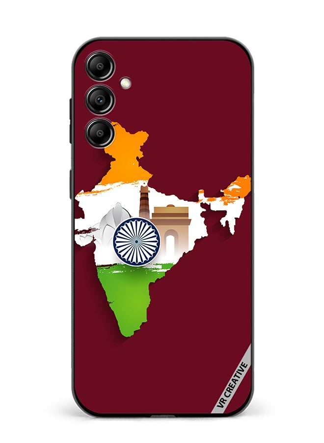 VR CREATIVE Protective Case Cover For Samsung Galaxy A55 India Map Design Multicolour - Image 1