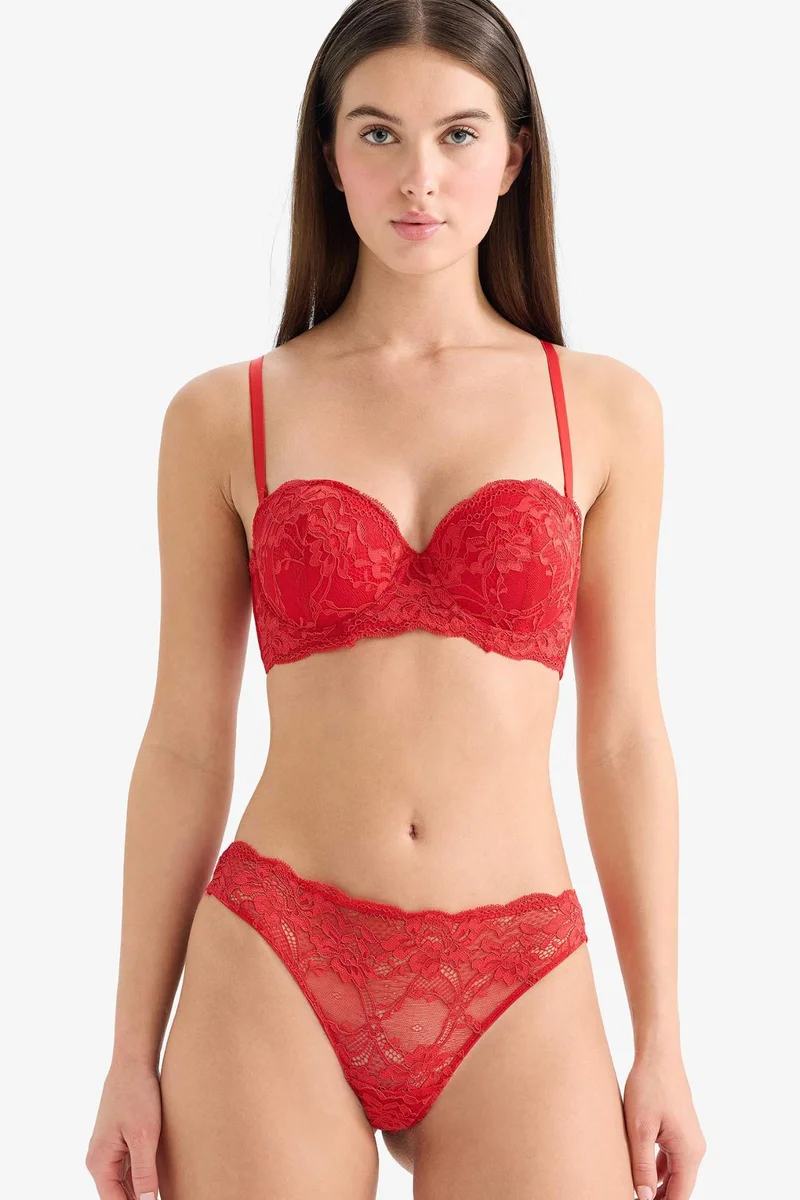 ديفاكتو Lace Detail Brazilian Panty
