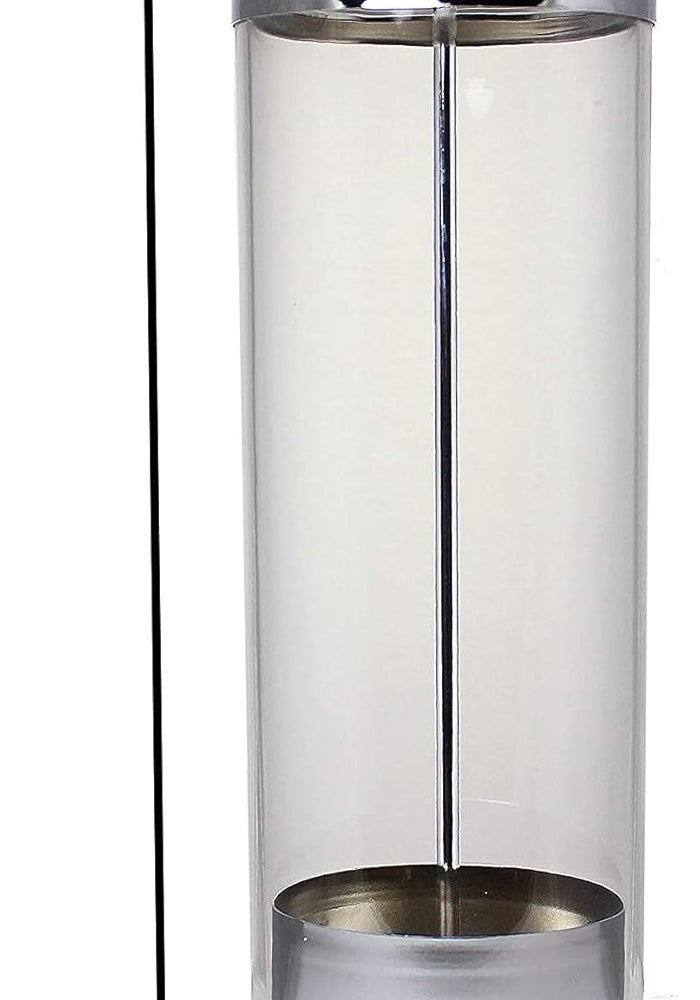 Prodyne Clear Acrylic Straw Dispenser with Chromed Steel Lid - Image 5