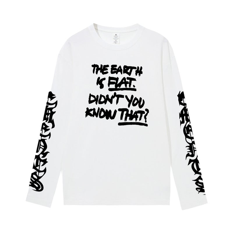 Spring and autumn solid color men's and women's 200g cotton long sleeve T-shirt processing suga Busan tour loose should help to play songs - Image 1