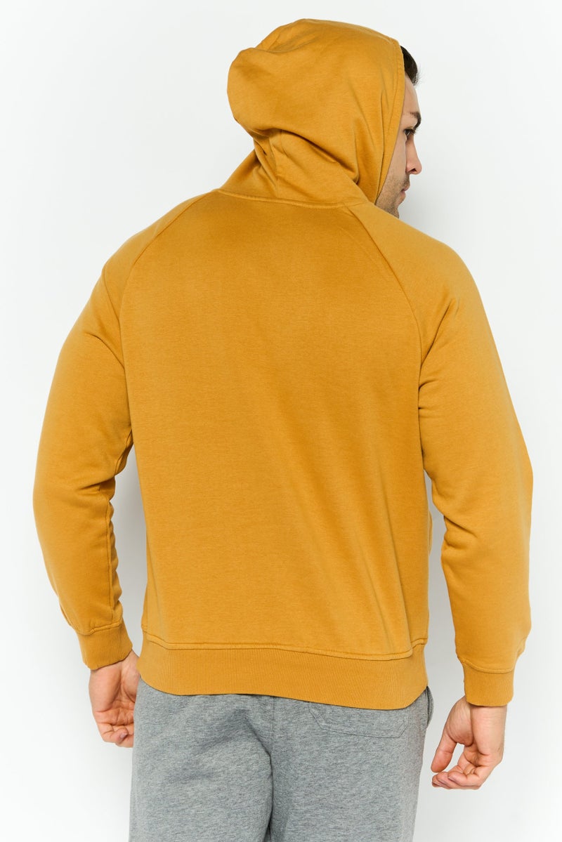 SKECHERS Men Sportswear Fit Long Sleeves Outdoor Sweatshirt, Mustard - Image 4