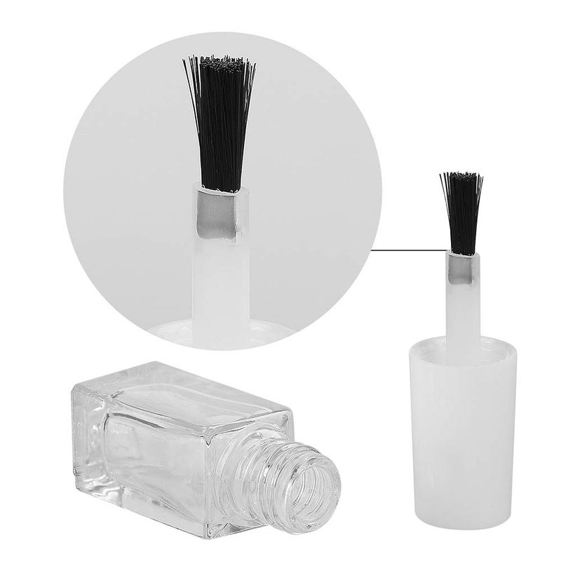 GTHER 20PCS 5ML Small Empty Nail Polish Glass Bottles with Brush Cap & Funnel & Mixing Balls for Nail Art Sample (Matte Black) - Image 4