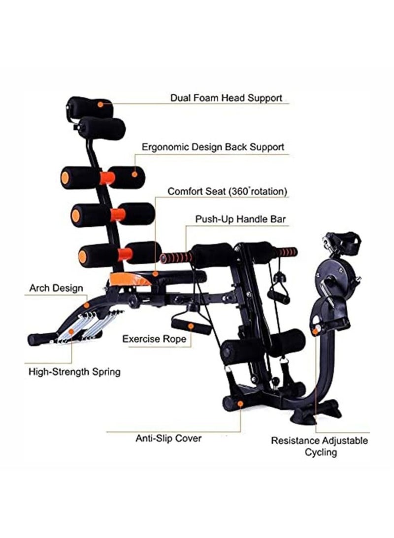 Professional Six Pack Abdominal Trainer Machine with Pedal for Home Gym Fitness Core Exercise - Image 2