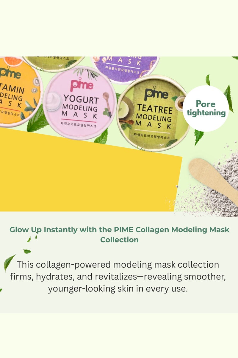 pime Vitamin C Infused Modeling Mask – 3x25g Korean Peel-Off Face Masks for Brightening, Anti-Aging, Hydration & Skin Rejuvenation - Image 5