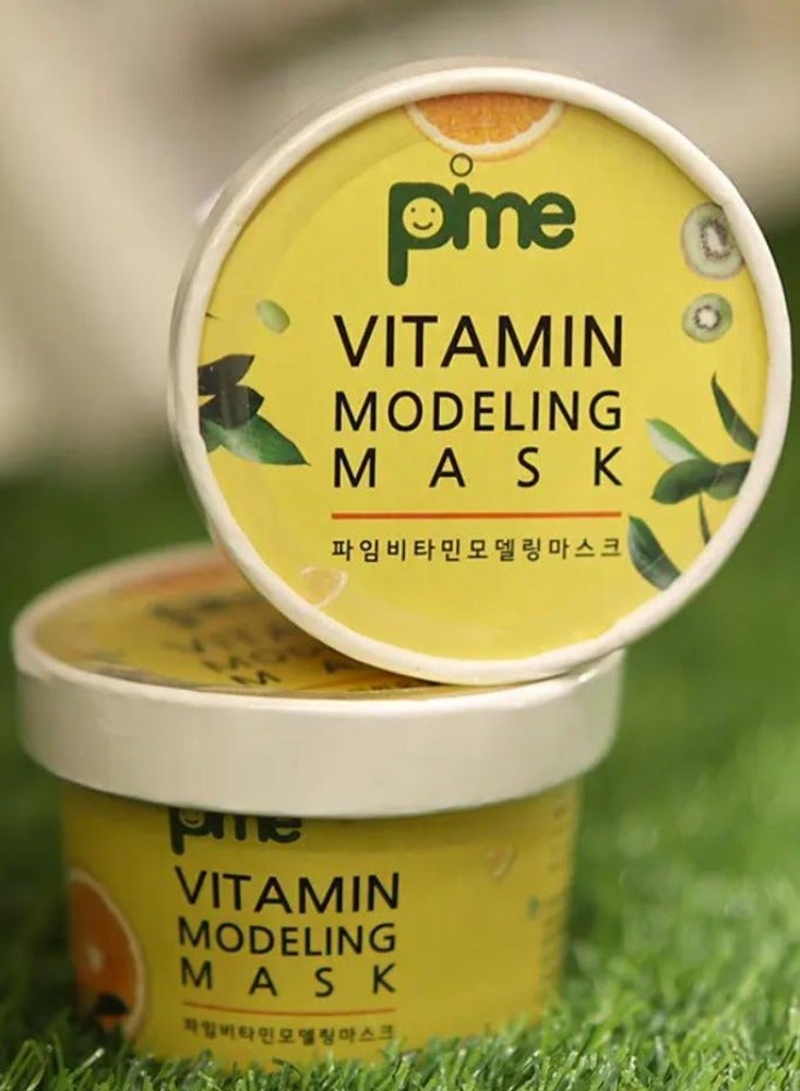 pime Vitamin C Infused Modeling Mask – 3x25g Korean Peel-Off Face Masks for Brightening, Anti-Aging, Hydration & Skin Rejuvenation - Image 3