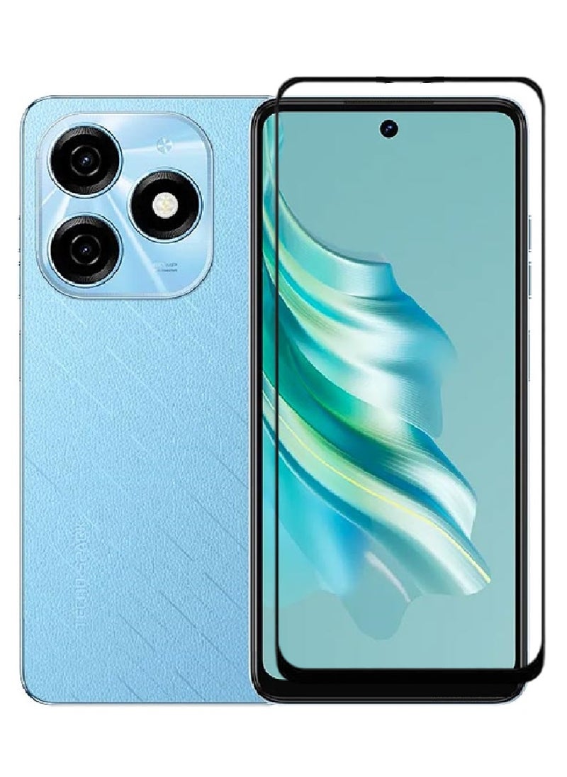 AINA حماية شاشة زجاجية مقسّاة 5D مصممة لهاتف Tecno Spark 20 تغطية كاملة للصق من الحافة إلى الحافة وخالية من الفقاعات - Image 1