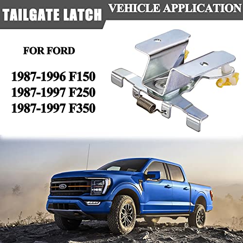 E-Vniko Tailgate control Latch E7TZ9943170A Compatible with 1987-1996 Ford F150 F250 F350 Super Duty 1987-1996 Tail Gate Replacement Rear Liftagte Latch Lock Actuator E7TZ-9943170-A - Image 2