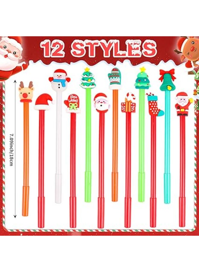 24 قطعة - أقلام حبر جل عيد الميلاد - Image 2