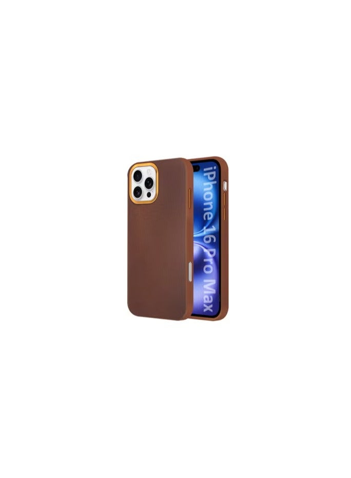 CATANES iPhone 16 Pro Max Vegan Leather Case Cover, Slim Fit, Raised Edges for Camera and Screen Protection - Image 1