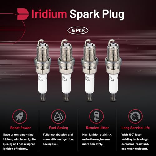BDFHYK 91039 Platinum Iridium Spark Plugs Compatible with Buick 2013-2021 Encore,Compatible with Chevy 2011-2015 Cruze 2016 Cruze Limited, 2012-2020 Sonic Trax 1.4L L4 Replacement for XP3922 Set of 4 - Image 4
