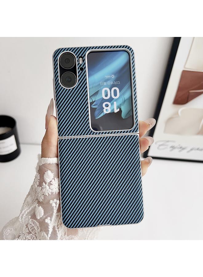 اس-توب جراب هاتف OPPO Find N2 Flip مصنوع من ألياف الكربون كيفلر فائق النحافة ومقاوم للصدمات - Image 2