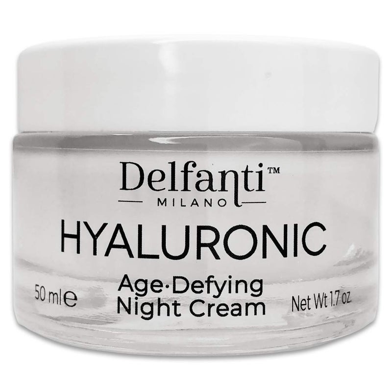 Delfanti Milano â€¢ HYALURONIC AGE DEFYING NIGHT CREAM â€¢ Face and Neck Moisturizer â€¢ Made in Italy - Image 1