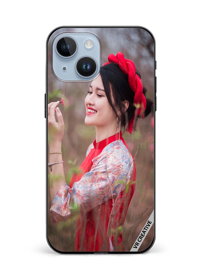 VR CREATIVE Protective Case Cover For Apple iPhone 15 Plus Thai Traditional Design Multicolour - Image 1