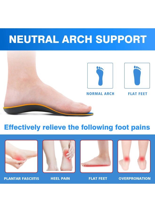 Kelaide Plantar Fasciitis High Arch Support Insoles for Men and Women - Orthotic Inserts with Metatarsal Pad and Deep Heel Cup - Comfort Insoles for Flat Feet Arch Pain - Work Sport Cushioning Insoles - Image 2