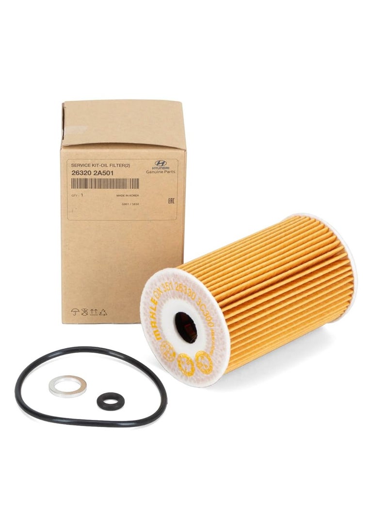 فلتر زيت هونداي اصلي ورق- HY-263202A501