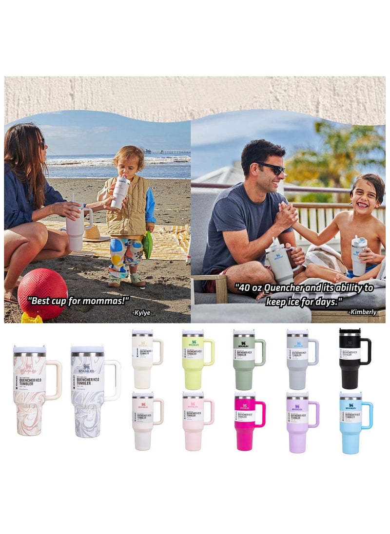 Stanley - Stainless Steel Vacuum Insulated Tumbler with Lid and Straw for Water, Iced Tea or Coffee, Smoothie More 40oz - Image 1
