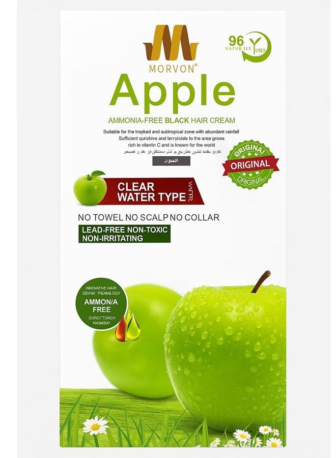 Apple APPIE AMMONIA-FREE BLACK HAIR CREAM WATER TYPE WATER 500 ML