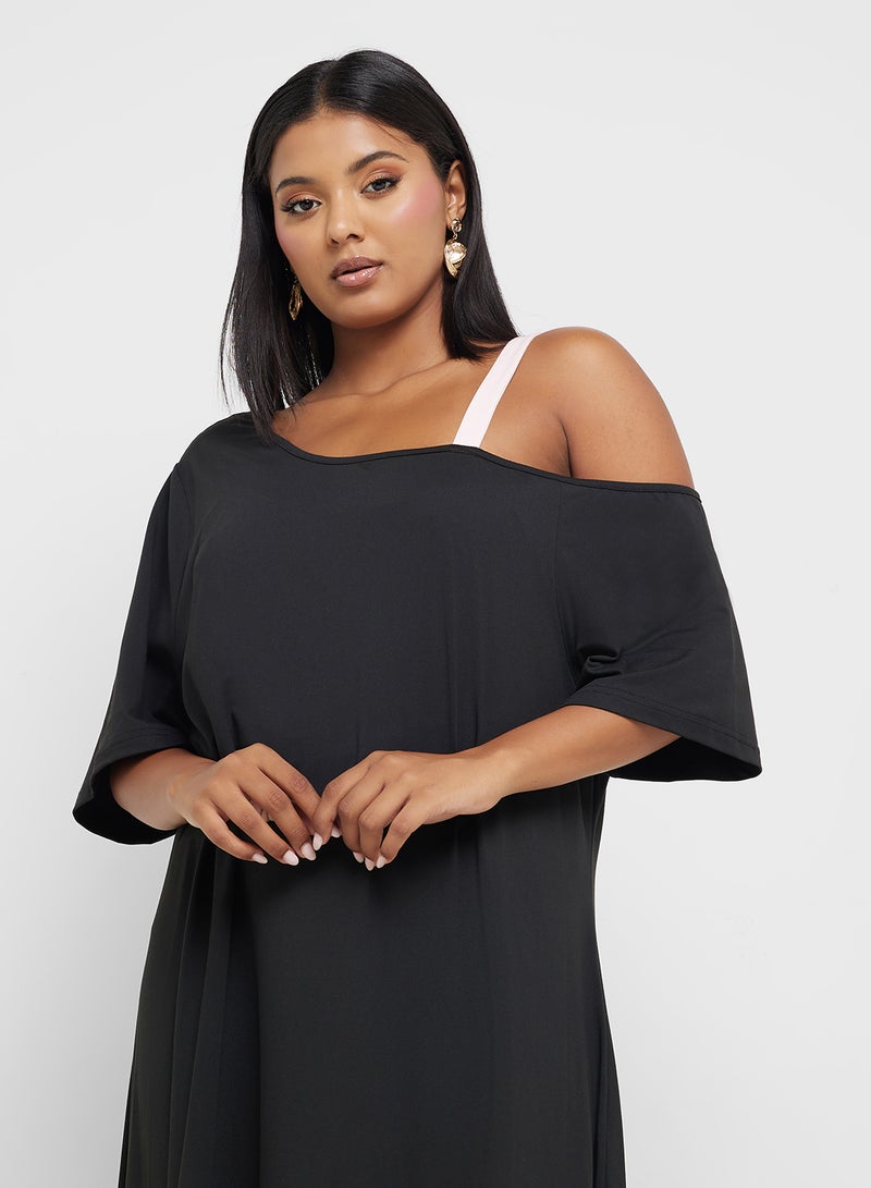 ايلا بلس فستان بحافة غير متماثلة - Image 3