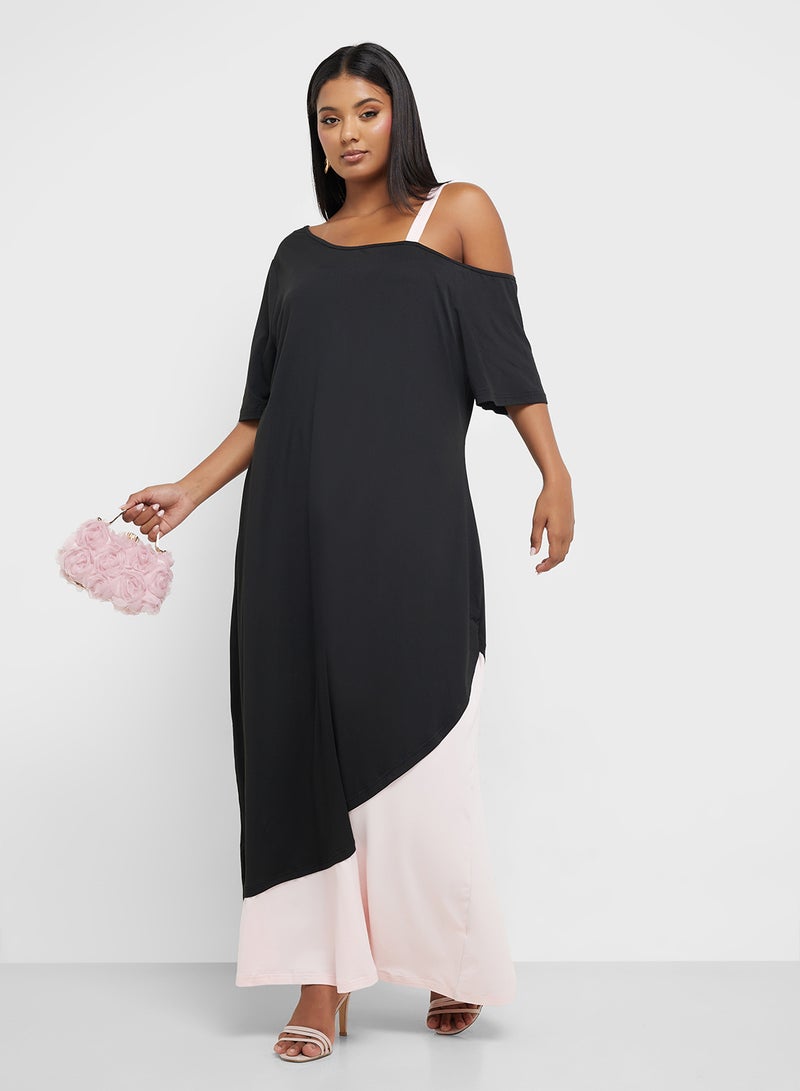 ايلا بلس فستان بحافة غير متماثلة - Image 1