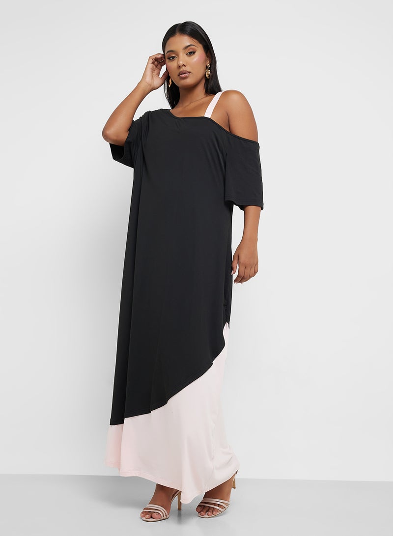 ايلا بلس فستان بحافة غير متماثلة - Image 4