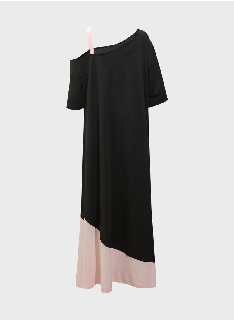 Ella Plus Color Block A-Line Dress  - Image 2