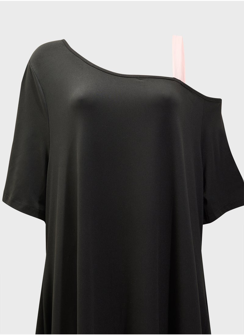 Ella Plus Color Block A-Line Dress  - Image 3
