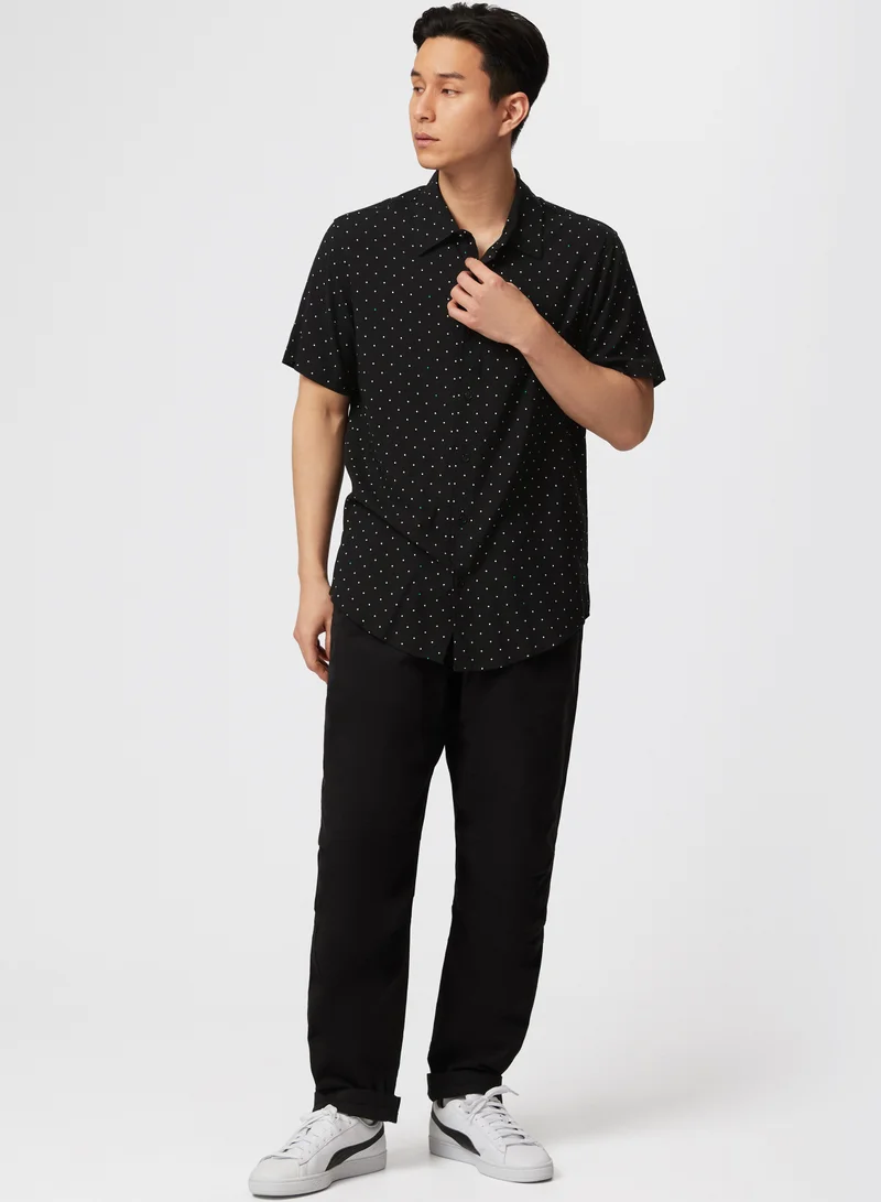 AMG Petronas Formula 1 Team  AMG Petronas F1 Team Polka Dot Button-Up Shirt for Men | Best Price UAE